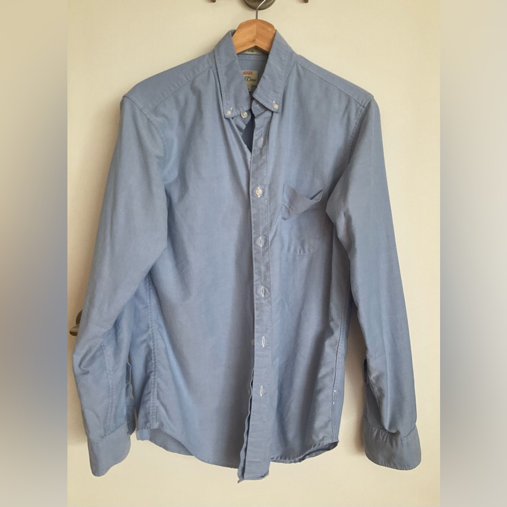 J Crew Slim Fit Blue Oxford Shirt